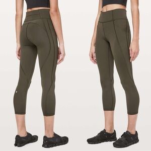 Lululemon Time To Sweat Crop 23” EUC Size 6